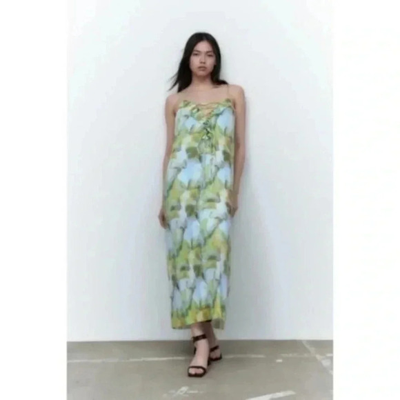 Zara printed tulle dress 5039/704 - Picture 3 of 10